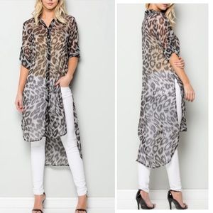 🤩😍 JUST IN🤩🤩 Leopard 🐆 print tunic top.